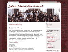 Tablet Screenshot of johann-rosenmueller-ensemble.de